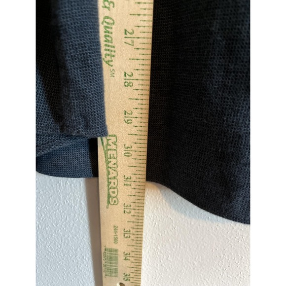 UNTUCKit Shirt Mens 3XL Navy Blue Long Sleeve Button Down Casual Untucked Hem - Picture 4 of 5